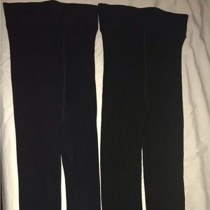 Atmosphere Black (Faux Fur) Lined Velvet Leggings- Primark UK. A pair.